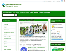 Tablet Screenshot of bursarehberim.com